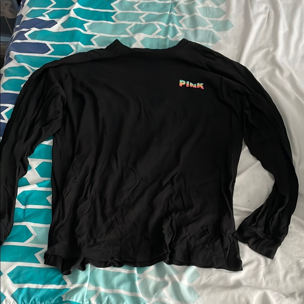 Victoria's Secret PINK Black Long Sleeve Shirt